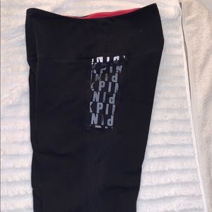 PINK Leggings with Mesh side leg